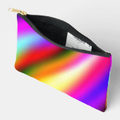 Blauw roze ombre waterverf abstract pastel regenbo etui (Open)