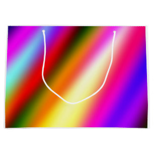 Blauw roze ombre waterverf abstract pastel regenbo groot cadeauzakje