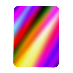 Blauw roze ombre waterverf abstract pastel regenbo magneet