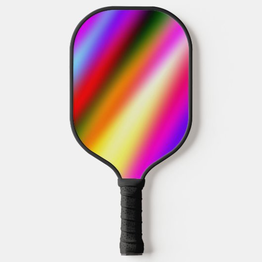 Blauw roze ombre waterverf abstract pastel regenbo pickleball paddle (Voorkant)