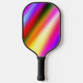 Blauw roze ombre waterverf abstract pastel regenbo pickleball paddle (Achterkant)