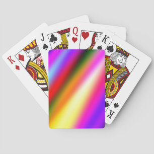 Blauw roze ombre waterverf abstract pastel regenbo pokerkaarten