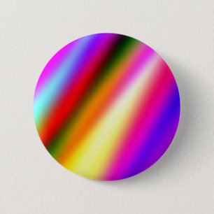 Blauw roze ombre waterverf abstract pastel regenbo ronde button 5,7 cm