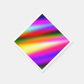 Blauw roze ombre waterverf abstract pastel regenbo servet (Hoek)