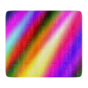 Blauw roze ombre waterverf abstract pastel regenbo snijplank