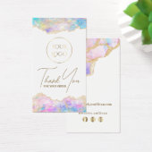 Blauw roze opal pakket visitekaartje (Bureau)