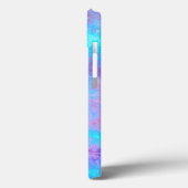 Blauw Roze Paars Abstract Patroon Gepersonaliseerd Case-Mate iPhone Case (Achterkant / Links)