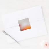 Blauw roze Paars geel Oranje modern Abstract Vierkante Sticker (Envelop)