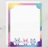 Blauw, roze, Paars papier, gekleurd (Voorkant / Achterkant)