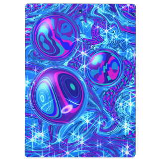 Blauw roze paarse abstracte kunst klembord