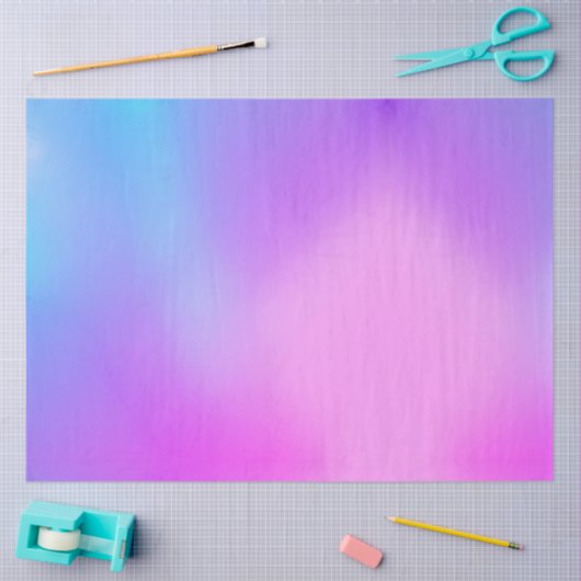 Blauw roze Paarse gradiënt Tissuepapier (Craft)