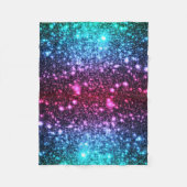 Blauw Roze Paarse Sparkle Deken (Voorkant)