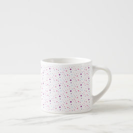 Blauw Roze Paarse Sterren Kosmische Ruimte Nachtel Espresso Kop