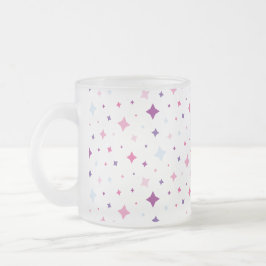 Blauw Roze Paarse Sterren Kosmische Ruimte Nachtel Matglas Koffiemok