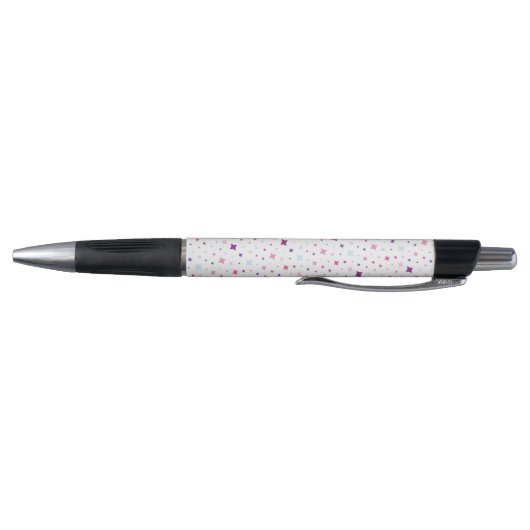 Blauw Roze Paarse Sterren Kosmische Ruimte. Pen (Bodem)
