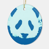 Blauw Roze Panda Kerstboom Ornament (Links)