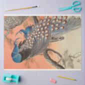  Blauw Roze Peacock Artwork Decoupage Tissuepapier (Craft)