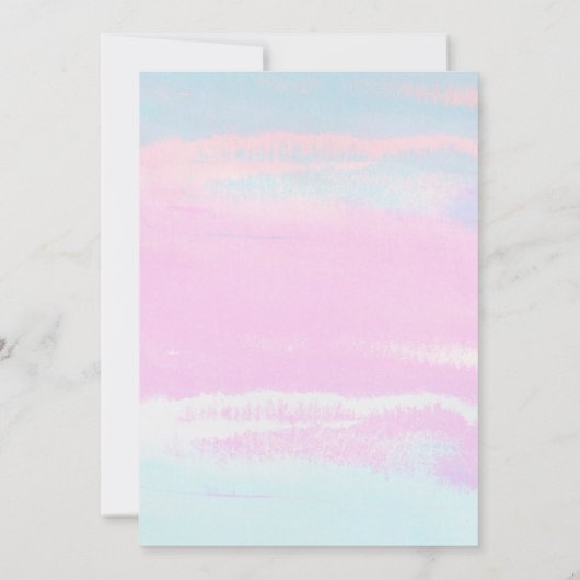 Blauw Roze Perzik Paarse Bloemen 90ste Verjaardag  Kaart (Achterkant)