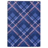 Blauw & Roze Plaid Klembord (Achterkant)
