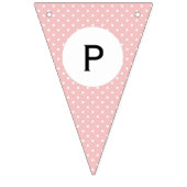 Blauw, roze pokadot Geslacht Bang en Bow Stropdas Vlaggetjes (Derde vlag)