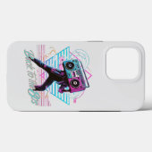 Blauw Roze Retro Terug naar jaren 80 iPhone 13 Pro Case-Mate iPhone Case (Achterkant (horizontaal))