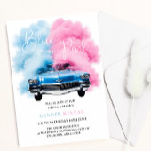 Blauw Roze Rook Auto Truck Thema Baby Geslacht Ont Kaart