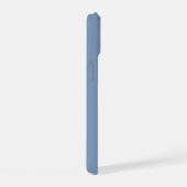 Blauw & roze Schaduw Monogram met groovy naam iPhone 15 Case (Rechterkant)