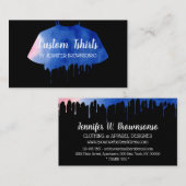 Blauw roze Shirt Kleding kleding Kleding kleding W Visitekaartje (Voorkant / Achterkant)