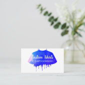 Blauw roze Shirt kleding kleding Visitekaartje (Staand voorkant)