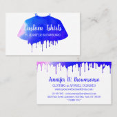 Blauw roze Shirt kleding kleding Visitekaartje (Voorkant / Achterkant)