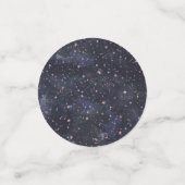 Blauw & Roze Sterrennacht Sky Celestial Baby showe Confetti (Kleine voorkant)