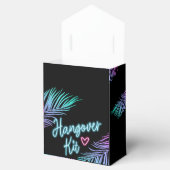 Blauw & Roze Tropische Bach Hangover Kit Bedankdoosjes (Geopend)