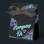 Blauw & Roze Tropische Bach Hangover Kit Bedankdoosjes<br><div class="desc">Dit heldere en leuke neon blauw & roze ontwerp is klaar om aan te passen voor een strand feest!</div>