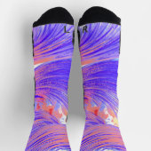 blauw & roze Veren Sokken (Top)