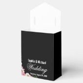 Blauw Roze Waterverf Bloemen bruiloft Bedankdoosjes (Geopend)