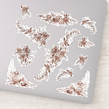 Blauw roze waterverf rozen