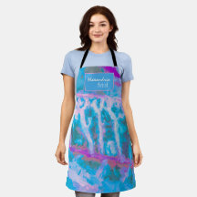 Blauw Roze Wit Abstracte Waterverf Personaliseer