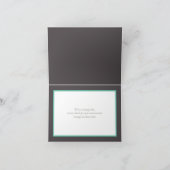 Blauw Roze Wit Daffodil Boeket Gelukkige Verjaarda Kaart (Binnen)