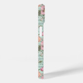 Blauw Roze Witte Bloemige Shabby Chic Victoriaans Case-Mate iPhone Case (Achterkant / Rechts)