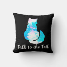Blauw Roze Witte Kat Abstract Praat tegen de Staar