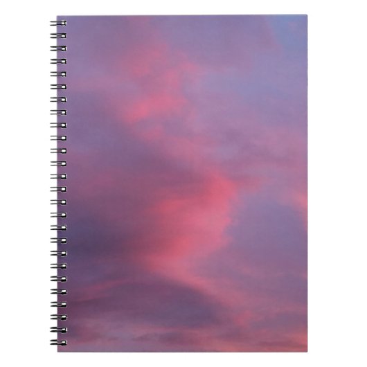 Blauw Roze Wolken Notitieboek (Voorkant)