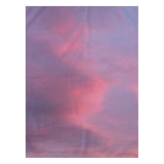 Blauw Roze Wolken Tafelkleed (Voorkant)