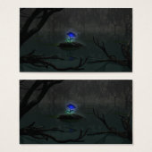 Blauw Rozen Bladwijzer Visitekaartjes (Voorkant /achterkant)