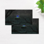 Blauw Rozen Bladwijzer Visitekaartjes (Bureau)