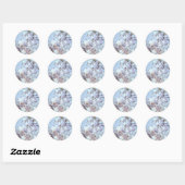 Blauw Rozen bloemblaadjes Fullmoons Stickers (Vel)