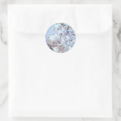 Blauw Rozen bloemblaadjes Fullmoons Stickers (Tas)