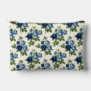 Blauw Rozen Bloempatroon Etui