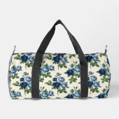 Blauw Rozen Bloempatroon Plunjezak (Achterkant)