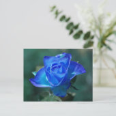 Blauw Rozen Briefkaart (Staand voorkant)