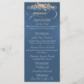 Blauw - Rozen, Hart & Dank Je Menu (Voorkant)